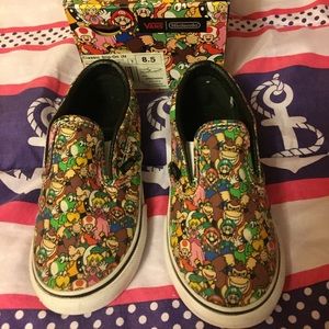 Toddler boy vans Mario Bros